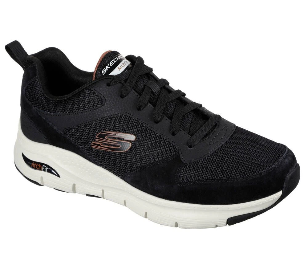 Skechers Sneakerit BLK Mens Arch Fit Servitica 4 Skechers Sneakerit BLK Mens Arch Fit Servitica - Image 2